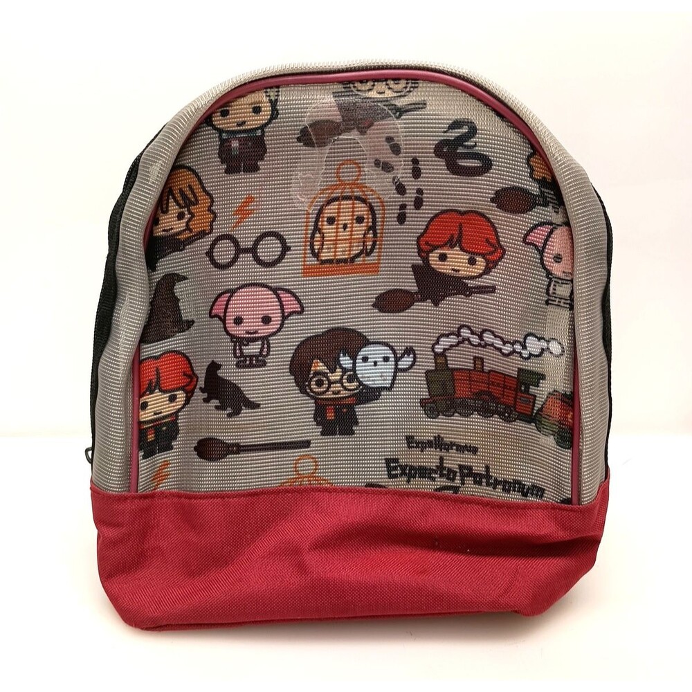 Harry Potter Chibi Cartoon Character Cute Kawaii Mini Backpack Mesh Bag